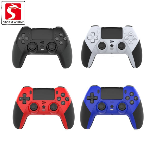 STORM WYRM Wireless Gamepad Controller for PS4 With Motorized Vibration Body Sensing 6-Axis Continuous Firing Function T29