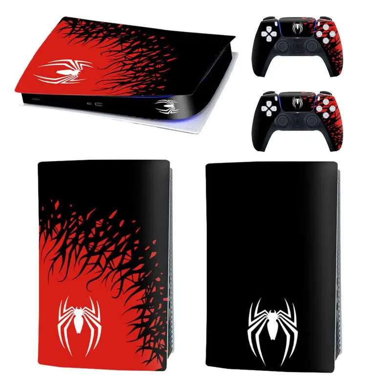 For Playstation 5 Digital Edition Skin Sticker Game Console Protective Decoration Stickers For Ps5 Accessories Resistant Spider