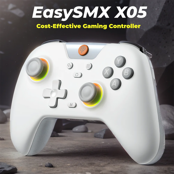 EasySMX X05 Wireless Gamepad Controller with Bluetooth, Dongle, Wired for PC/Phone/Switch/ Steam Gamer, Hall Effect