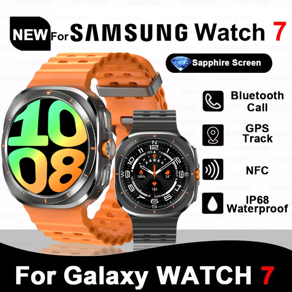 New For Samsung Galaxy Watch Ultra New GPS Track Smart Watch Men Amoled Always Display Blood Sugar Clock BT Talk NFC Smart Watch